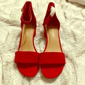 Rampage Matte Red Sandals